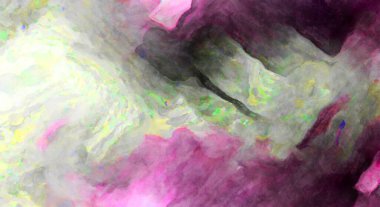 Soyut suluboya sanat eserleri. Fırça boyalı dijital resim. Renkli yaratıcı suluboya çizimi.