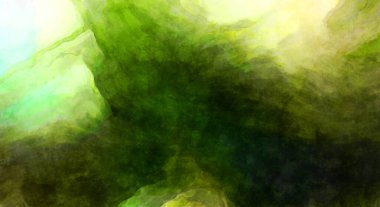 Soyut suluboya sanat eserleri. Fırça boyalı dijital resim. Renkli yaratıcı suluboya çizimi.