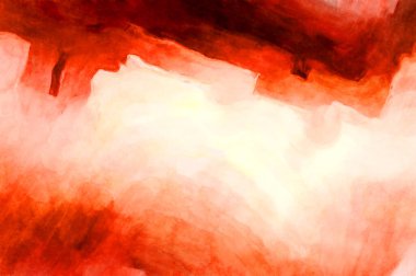 Soyut suluboya sanat eserleri. Fırça boyalı dijital resim. Renkli yaratıcı suluboya çizimi.