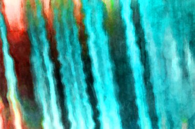 Soyut suluboya sanat eserleri. Fırça boyalı dijital resim. Renkli yaratıcı suluboya çizimi.