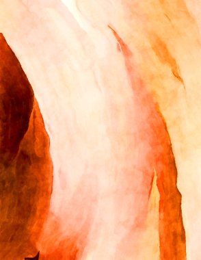 Soyut suluboya sanat eserleri. Fırça boyalı dijital resim. Renkli yaratıcı suluboya çizimi.