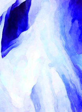 Soyut suluboya sanat eserleri. Fırça boyalı dijital resim. Renkli yaratıcı suluboya çizimi.