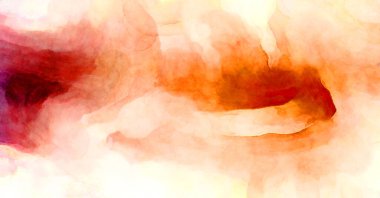 Soyut suluboya sanat eserleri. Fırça boyalı dijital resim. Renkli yaratıcı suluboya çizimi.