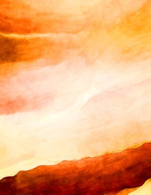 Soyut suluboya sanat eserleri. Fırça boyalı dijital resim. Renkli yaratıcı suluboya çizimi.