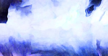 Soyut suluboya sanat eserleri. Fırça boyalı dijital resim. Renkli yaratıcı suluboya çizimi.