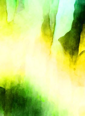 Soyut suluboya sanat eserleri. Fırça boyalı dijital resim. Renkli yaratıcı suluboya çizimi.