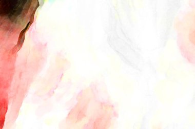 Soyut suluboya sanat eserleri. Fırça boyalı dijital resim. Renkli yaratıcı suluboya çizimi.