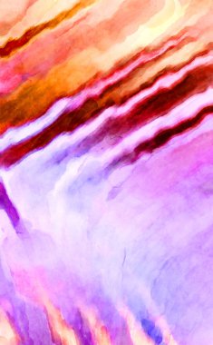 Soyut suluboya sanat eserleri. Fırça boyalı dijital resim. Renkli yaratıcı suluboya çizimi.