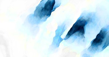 Soyut suluboya sanat eserleri. Fırça boyalı dijital resim. Renkli yaratıcı suluboya çizimi.