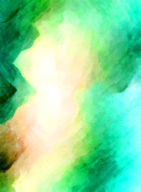 Soyut suluboya sanat eserleri. Fırça boyalı dijital resim. Renkli yaratıcı suluboya çizimi.