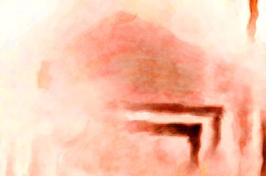 Soyut suluboya sanat eserleri. Fırça boyalı dijital resim. Renkli yaratıcı suluboya çizimi.