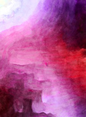 Soyut suluboya sanat eserleri. Fırça boyalı dijital resim. Renkli yaratıcı suluboya çizimi.