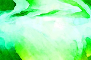 Soyut suluboya sanat eserleri. Fırça boyalı dijital resim. Renkli yaratıcı suluboya çizimi.