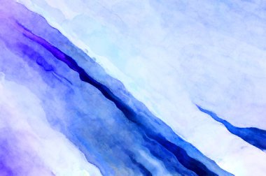 Soyut suluboya sanat eserleri. Fırça boyalı dijital resim. Renkli yaratıcı suluboya çizimi.