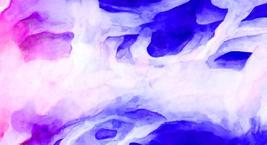 Soyut suluboya sanat eserleri. Fırça boyalı dijital resim. Renkli yaratıcı suluboya çizimi.