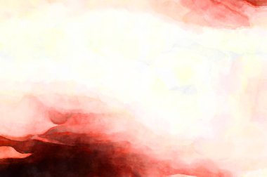 Soyut suluboya sanat eserleri. Fırça boyalı dijital resim. Renkli yaratıcı suluboya çizimi.