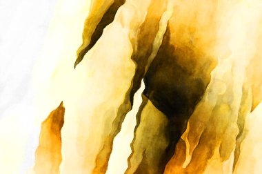 Soyut suluboya sanat eserleri. Fırça boyalı dijital resim. Renkli yaratıcı suluboya çizimi.