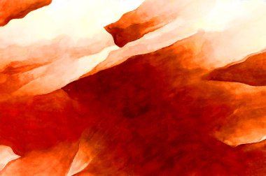 Soyut suluboya sanat eserleri. Fırça boyalı dijital resim. Renkli yaratıcı suluboya çizimi.