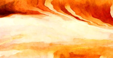 Soyut suluboya sanat eserleri. Fırça boyalı dijital resim. Renkli yaratıcı suluboya çizimi.