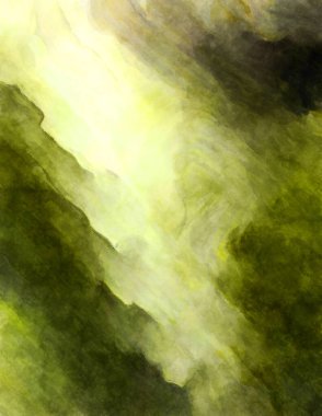 Soyut suluboya sanat eserleri. Fırça boyalı dijital resim. Renkli yaratıcı suluboya çizimi.