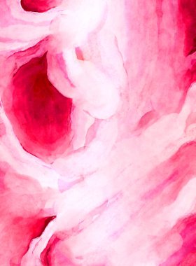 Soyut suluboya sanat eserleri. Fırça boyalı dijital resim. Renkli yaratıcı suluboya çizimi.