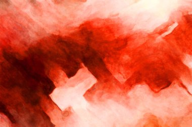 Soyut suluboya sanat eserleri. Fırça boyalı dijital resim. Renkli yaratıcı suluboya çizimi.