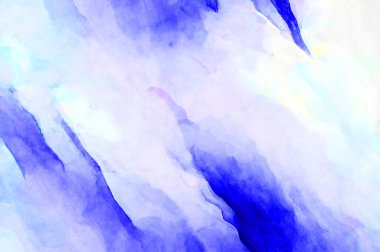 Soyut suluboya sanat eserleri. Fırça boyalı dijital resim. Renkli yaratıcı suluboya çizimi.