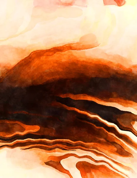 Soyut suluboya sanat eserleri. Fırça boyalı dijital resim. Renkli yaratıcı suluboya çizimi.