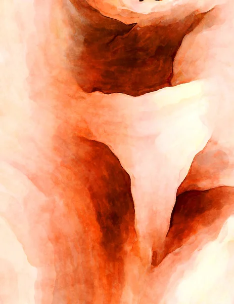 Soyut suluboya sanat eserleri. Fırça boyalı dijital resim. Renkli yaratıcı suluboya çizimi.