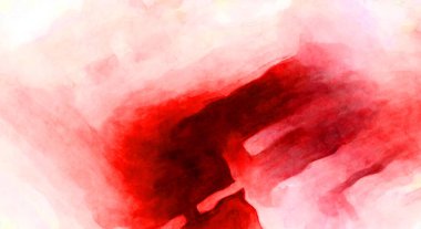 Soyut suluboya sanat eserleri. Fırça boyalı dijital resim. Renkli yaratıcı suluboya çizimi.