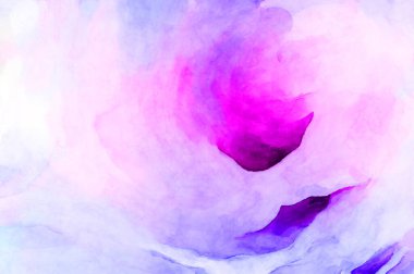 Soyut suluboya sanat eserleri. Fırça boyalı dijital resim. Renkli yaratıcı suluboya çizimi.