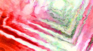 Soyut suluboya sanat eserleri. Fırça boyalı dijital resim. Renkli yaratıcı suluboya çizimi.