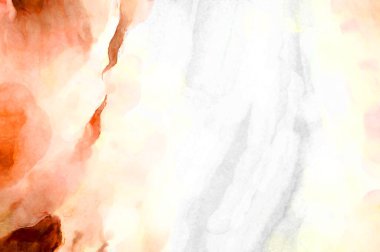 Soyut suluboya sanat eserleri. Fırça boyalı dijital resim. Renkli yaratıcı suluboya çizimi.