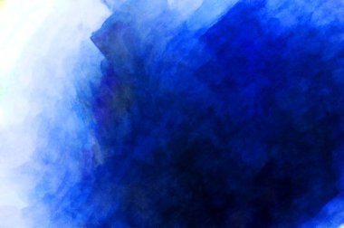 Soyut suluboya sanat eserleri. Fırça boyalı dijital resim. Renkli yaratıcı suluboya çizimi.