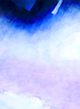 Soyut suluboya sanat eserleri. Fırça boyalı dijital resim. Renkli yaratıcı suluboya çizimi.