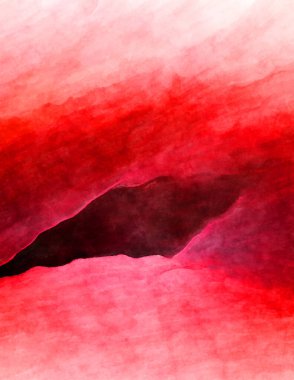 Soyut suluboya sanat eserleri. Fırça boyalı dijital resim. Renkli yaratıcı suluboya çizimi.