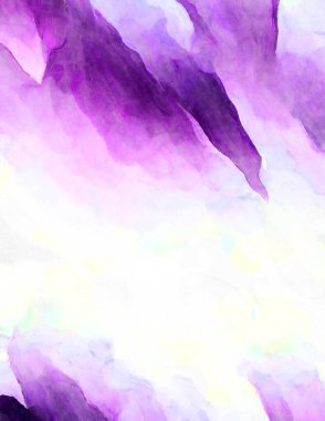 Soyut suluboya sanat eserleri. Fırça boyalı dijital resim. Renkli yaratıcı suluboya çizimi.