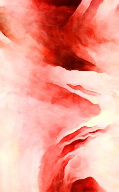 Soyut suluboya sanat eserleri. Fırça boyalı dijital resim. Renkli yaratıcı suluboya çizimi.