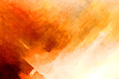 Soyut suluboya sanat eserleri. Fırça boyalı dijital resim. Renkli yaratıcı suluboya çizimi.