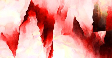 Soyut suluboya sanat eserleri. Fırça boyalı dijital resim. Renkli yaratıcı suluboya çizimi.