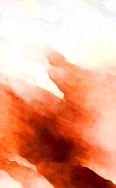 Soyut suluboya sanat eserleri. Fırça boyalı dijital resim. Renkli yaratıcı suluboya çizimi.