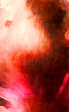 Soyut suluboya sanat eserleri. Fırça boyalı dijital resim. Renkli yaratıcı suluboya çizimi.