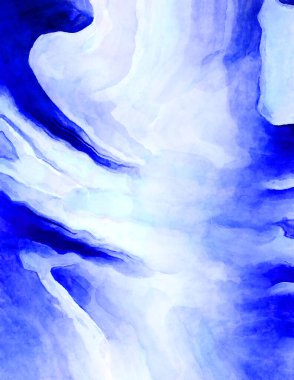 Soyut suluboya sanat eserleri. Fırça boyalı dijital resim. Renkli yaratıcı suluboya çizimi.