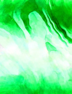 Soyut suluboya sanat eserleri. Fırça boyalı dijital resim. Renkli yaratıcı suluboya çizimi.