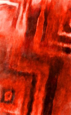 Soyut suluboya sanat eserleri. Fırça boyalı dijital resim. Renkli yaratıcı suluboya çizimi.