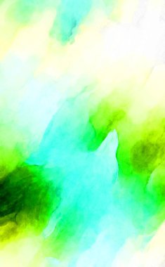 Soyut suluboya sanat eserleri. Fırça boyalı dijital resim. Renkli yaratıcı suluboya çizimi.