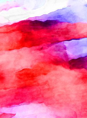 Soyut suluboya sanat eserleri. Fırça boyalı dijital resim. Renkli yaratıcı suluboya çizimi.