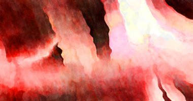 Soyut suluboya sanat eserleri. Fırça boyalı dijital resim. Renkli yaratıcı suluboya çizimi.