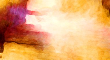 Soyut suluboya sanat eserleri. Fırça boyalı dijital resim. Renkli yaratıcı suluboya çizimi.