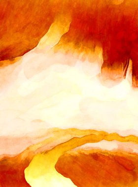 Soyut suluboya sanat eserleri. Fırça boyalı dijital resim. Renkli yaratıcı suluboya çizimi.